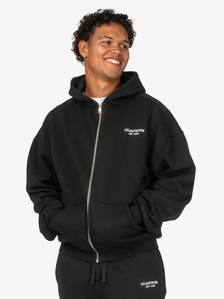 Athleisure Full Zip Hoodie - Black