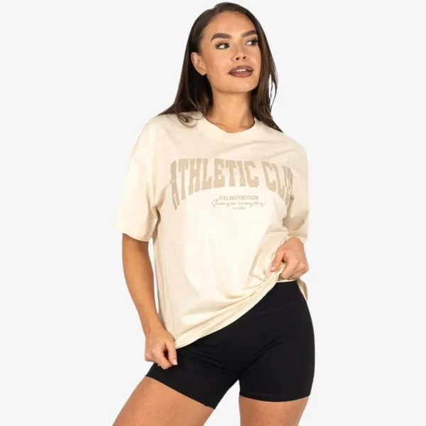 Athletic Oversized Tee - Cream