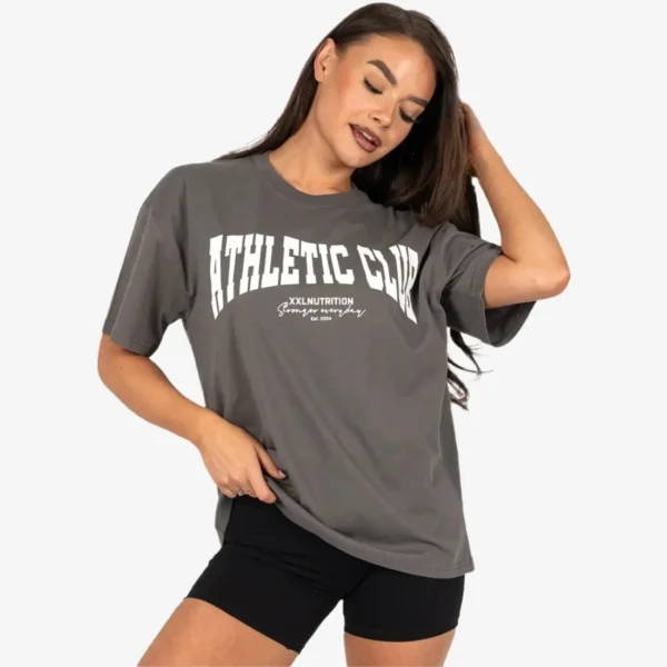 Athletic Oversized Tee - Dark Grey
