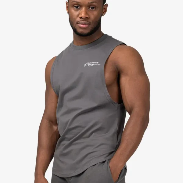 Essential Sleeveless T-Shirt - Dark Grey