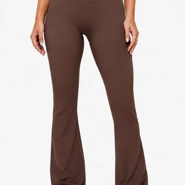 Flared Leggings - Brown