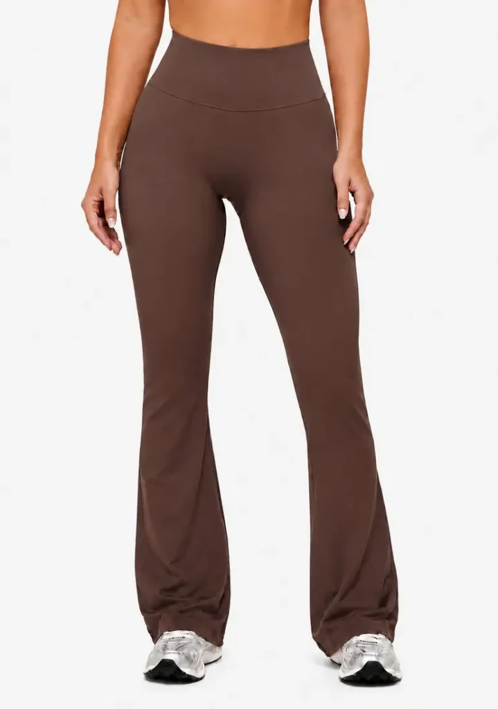 Flared Leggings - Brown