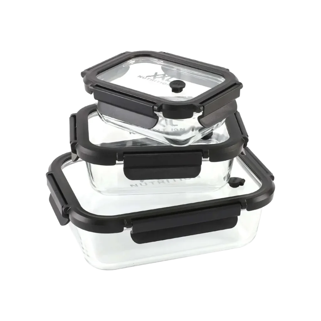Glass Food Containers - 4-piece