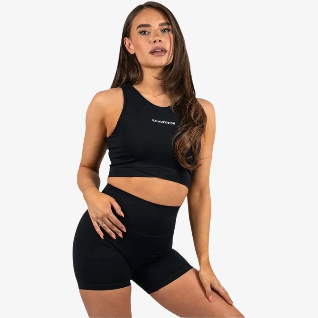 Pulse Crop Top - Black