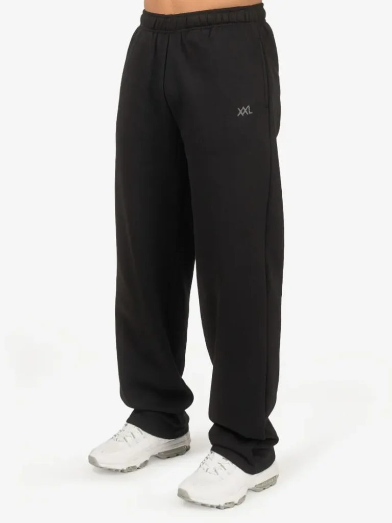 Straight Leg Joggers - Black