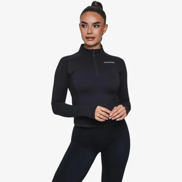 Training 1/4 Zip Top - Black