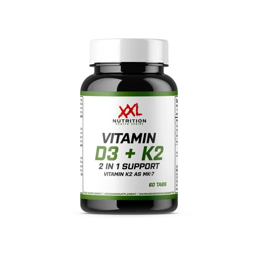 Vitamin D3 (1000 IU) + K2 (45 mcg) - 60 tablets